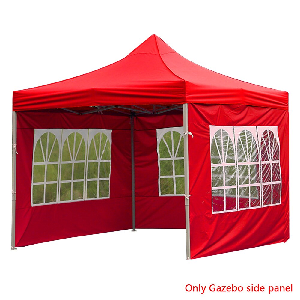 Sidewall Easy Use Outdoor Tent Waterproof Anti-UV Windproof Gazebo Side Panel Durable Reusable Portable Accessories Oxford Cloth: Red 2