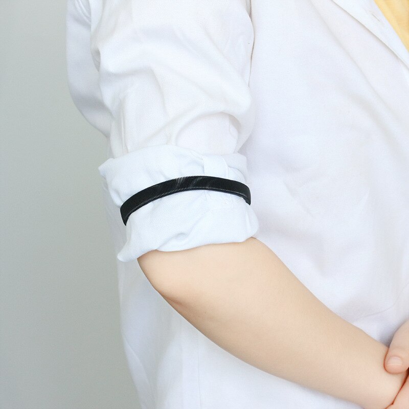 Unisex Rekbare Elastische Metalen Mouw Garters Heren Elastische Mode Metalen Arm Band Dames Mouw Houder