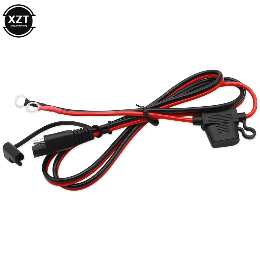 4FT 6FT 10FT 12-24V Ring Terminal SAE to O Ring Connecters Extension Cord Cable Connector for Battery Charger/Maintainer