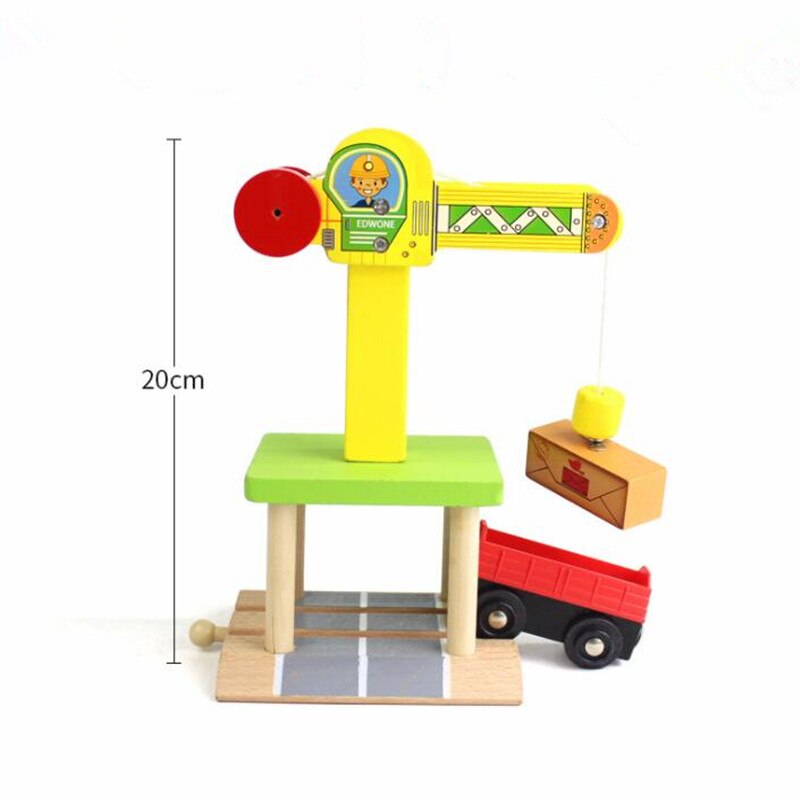 1PC di trasporto di Legno Pista del Treno Accessori Parcheggio Stazione Ferroviaria Fit per Thomas Biro Più Tracce Giocattoli Educativi per I Bambini: Cioccolato