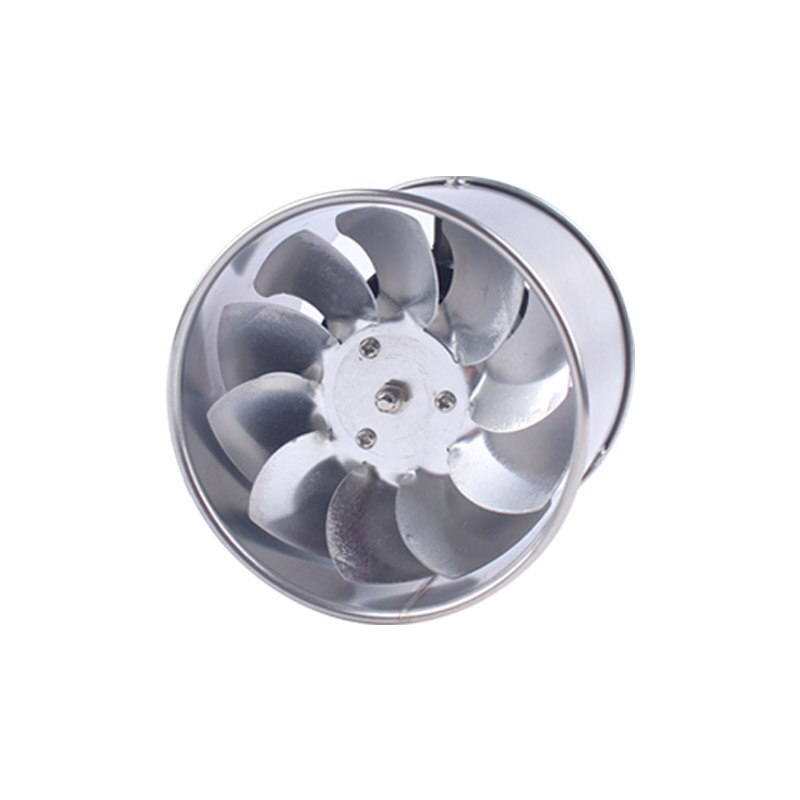 25W 4 Inch Kitchen Toilet Exhaust Fan Stainless Steel Louver Mini Window Exhaust Fan Air Ventilation Draft Blower Metal Pipe: Round