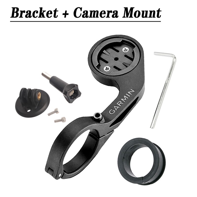 Bicycle Computer mount For Garmin Edge 200 500 800 510 810 Cycling Computer Adjustable Bike Handlebar Mount Holder with Box: with camera mount