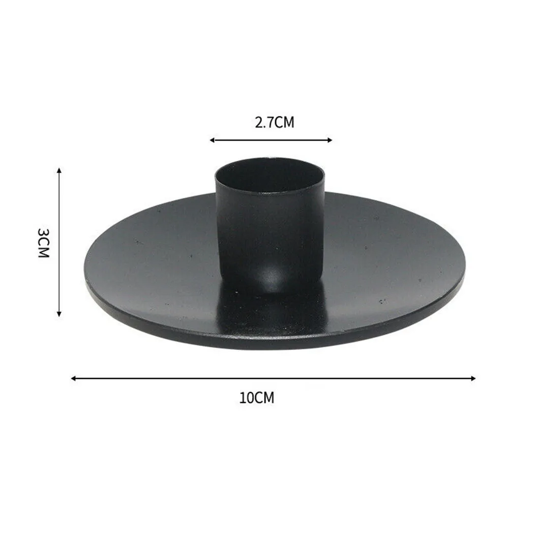 1pcs Candle Holder Desktop Candlestick Adornment Metal Candlestick Taper Candle Holder With Handle Home Wedding Decorations