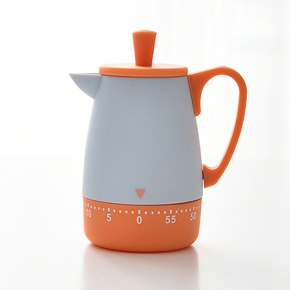 cute rotating student learning productivity timer mechanical reminder timer Children's Desktop set management Device: orange blue