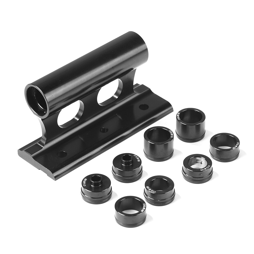 Bike Car Roof Mount Rack Bicycle Storage Front Fork Block Mount Rack Quick Release Thru Axle Carrier Roof Parking Rack: Black with screw