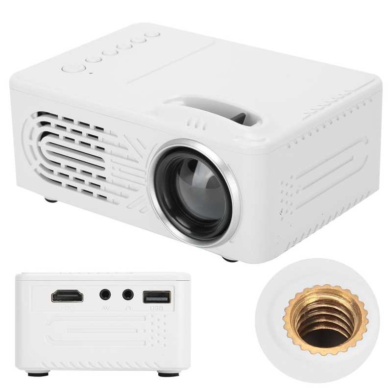 Portable Media Mini Projector Portable Mini LCD Projector 1080P High Definition ... – Grandado