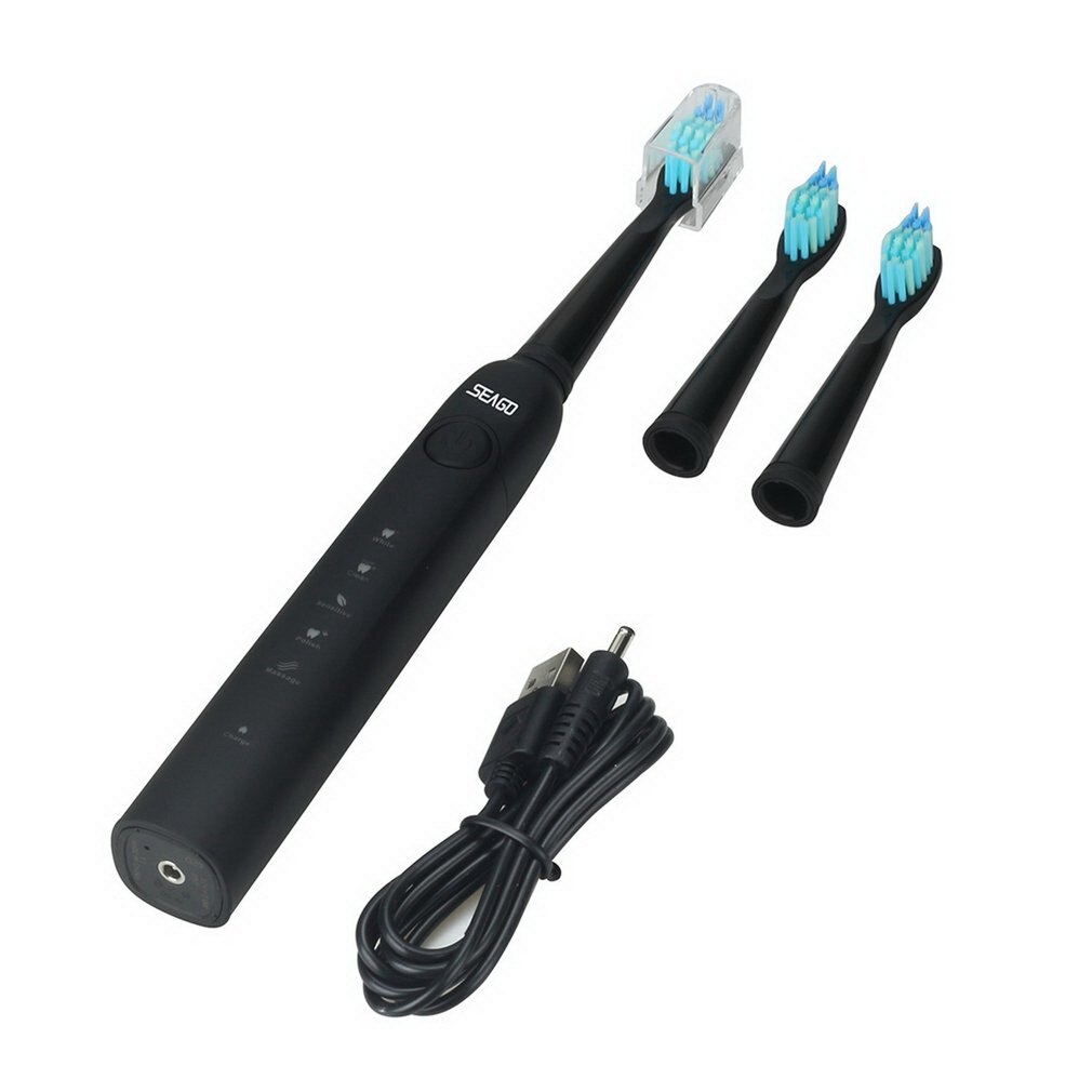 Sg-949 Ultra sonic escova de Dentes Elétrica Usb Inteligente Temporizador Escova de Dentes Com 5 Opcional Modos automático de Sonic escova de Dentes Elétrica 360