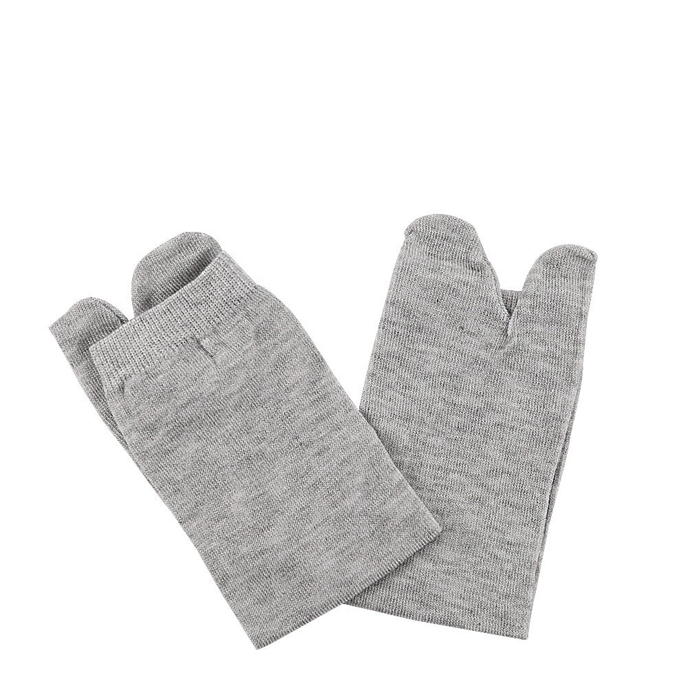Separadores ortopédicos para el cuidado de los pies, 2 calcetines para el dedo del pie, Corrector ortopédico para juanete, corrección de Hallux Valgus, ectropión y pedicura, 1 par: 1 pair of gray