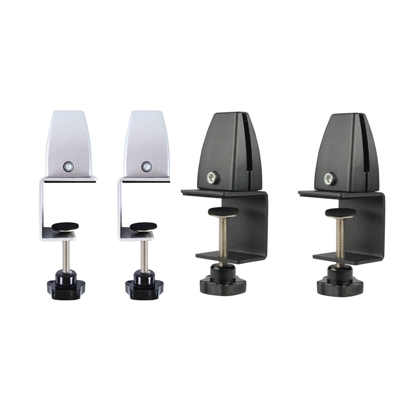 2 Pcs Office Desk Divider Clamp Privacy Screen Clip Holder Bracket Screen Baffle Clamp Partition for Table Clamp-ABUX