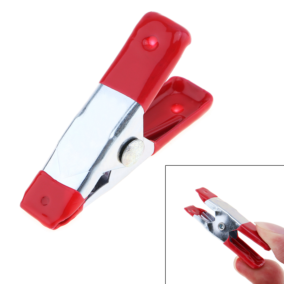 Portable 2 Inch Multifunction Metal Sheet Spring Clamps Tent Clip with A-type and Surface Galvanized for Home Office Use