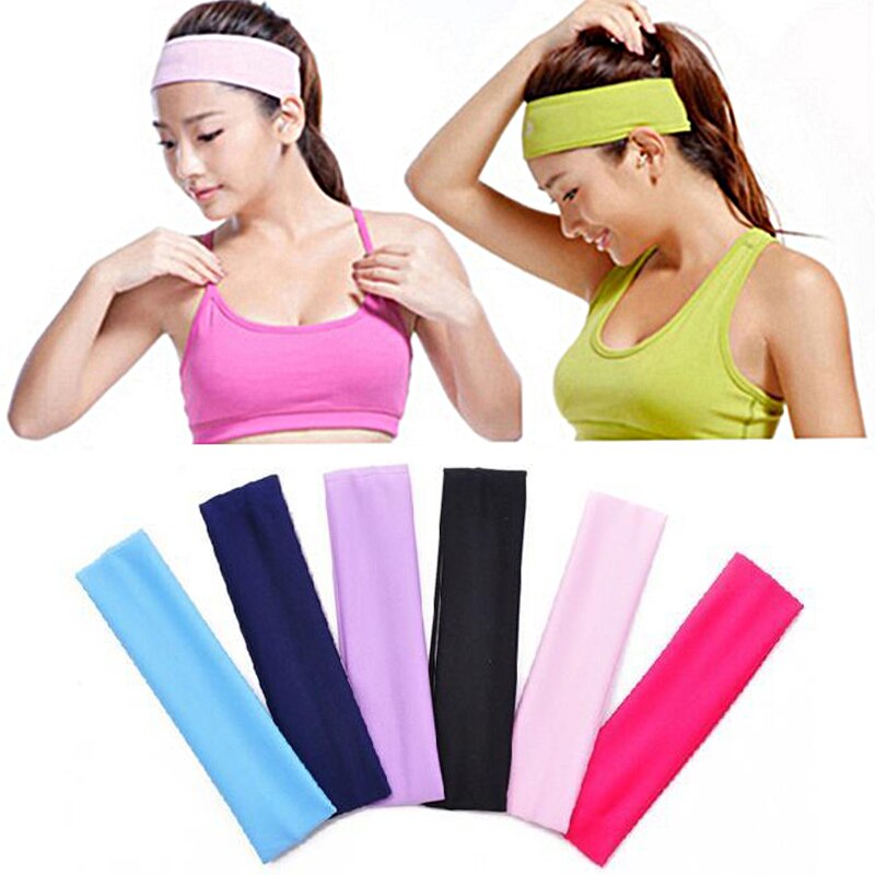 Outdoor Indoor Sport Haarband, Running Yoga Haarband, Wassen Gezicht, Make-Up, elastische Effen Kleur Haarband Handdoek