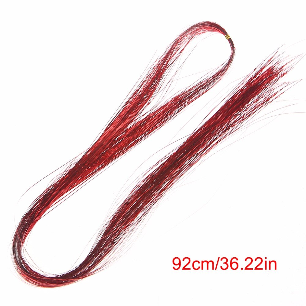 100 stande 92cm factory sparkle glitter hair glitter dazzle tinsel party hair extension ready stock