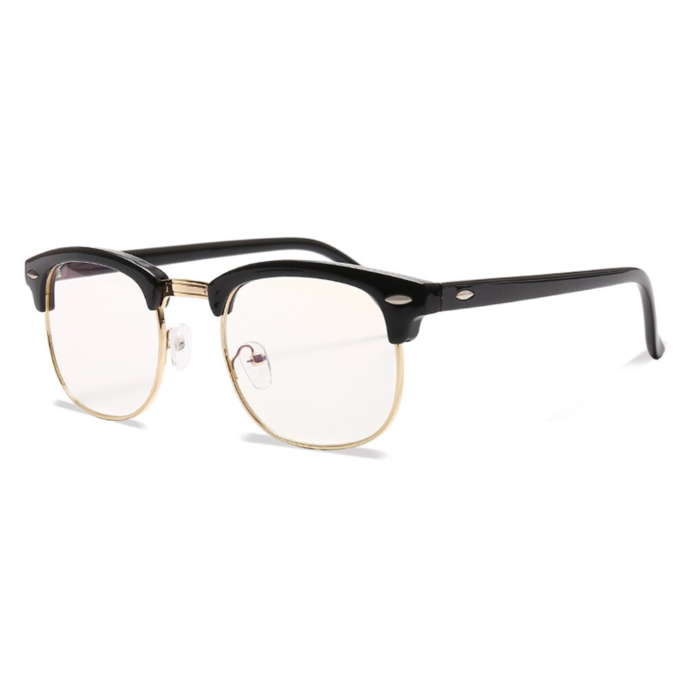 PC Metal Computer Eyeglasses Anti Fatigue Blue Light Men Women Eye Protection Glasses Eyewear: E