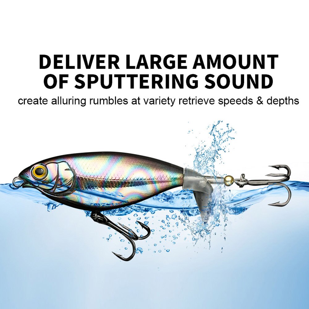 BOTE 70mm 85mm Whopper Plopper Schwimm Rotierenden Schwanz Künstliche Harten Köder Angeln Lockt 5,8g 10,5g Harte köder Bass Lockt