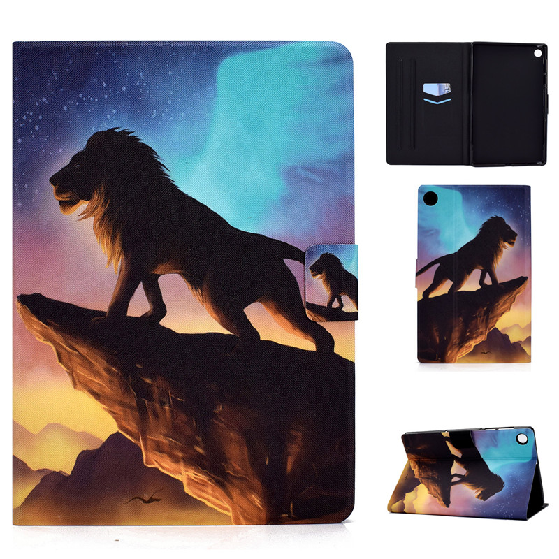 For Lenovo Tab M10 Plus Case 10.3 TB X606F X606X Color Wolf Fox Animal Cover For Lenovo Tab M10 FHD Plus Case Tablet Coque Funda