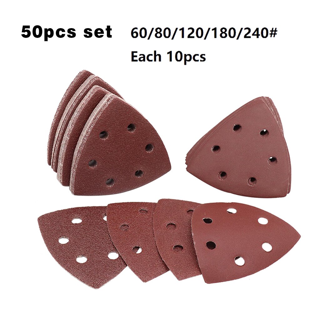 Oscillating Sanding Pad Triangle sanding pad power tool Multitool Oscillating Saw Wood Grinding Abrasive Pad Woodworking Tool: B