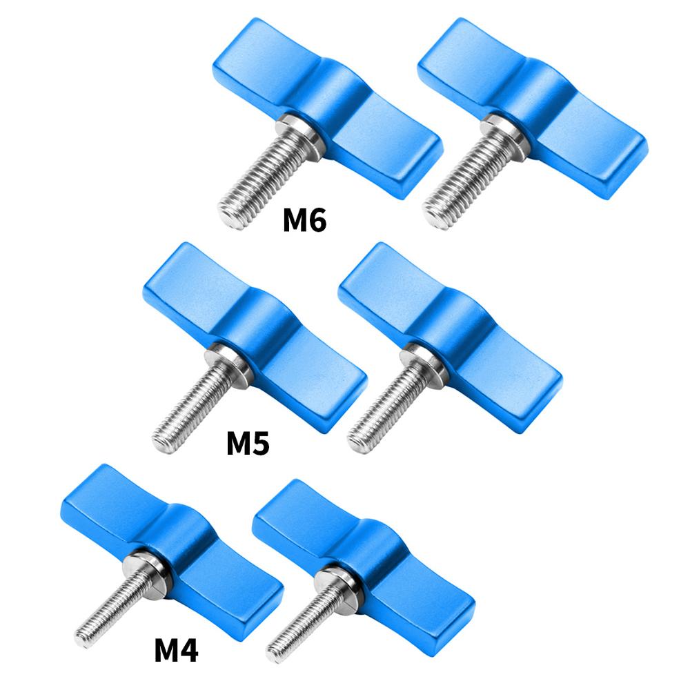 Adjustable T Shape Screw Handle Set 4/5/6mm Rail Rod Slider Clamp Locking Screw Wrench Clamp Adapter Photography Accessories