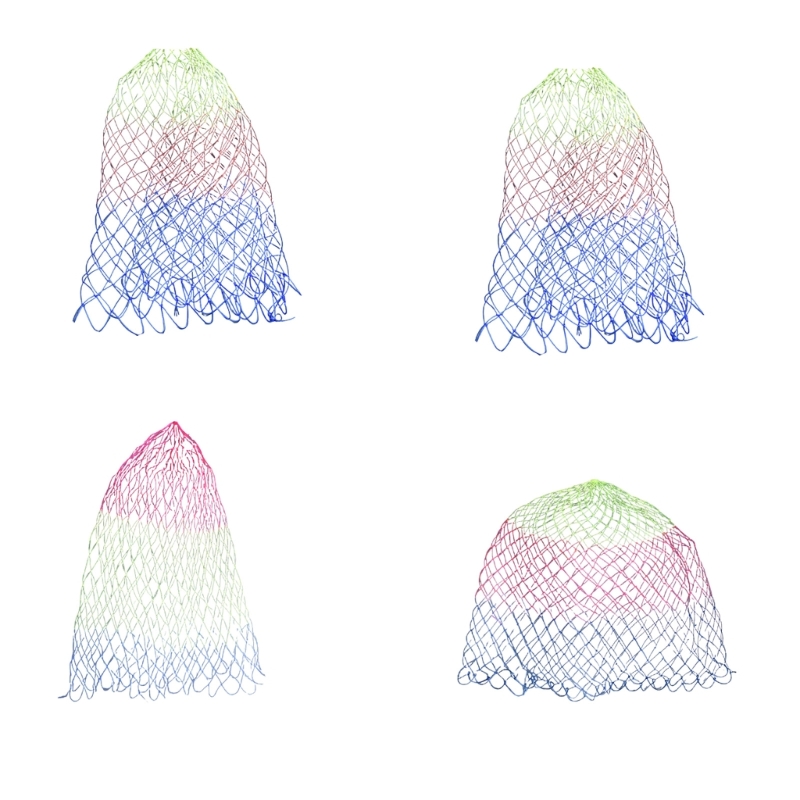 Folding Nylon Landing Dip Net Replacement Fishing Landing Meshs Net for Freshwaters Saltwater Fishing Net Easy to Use