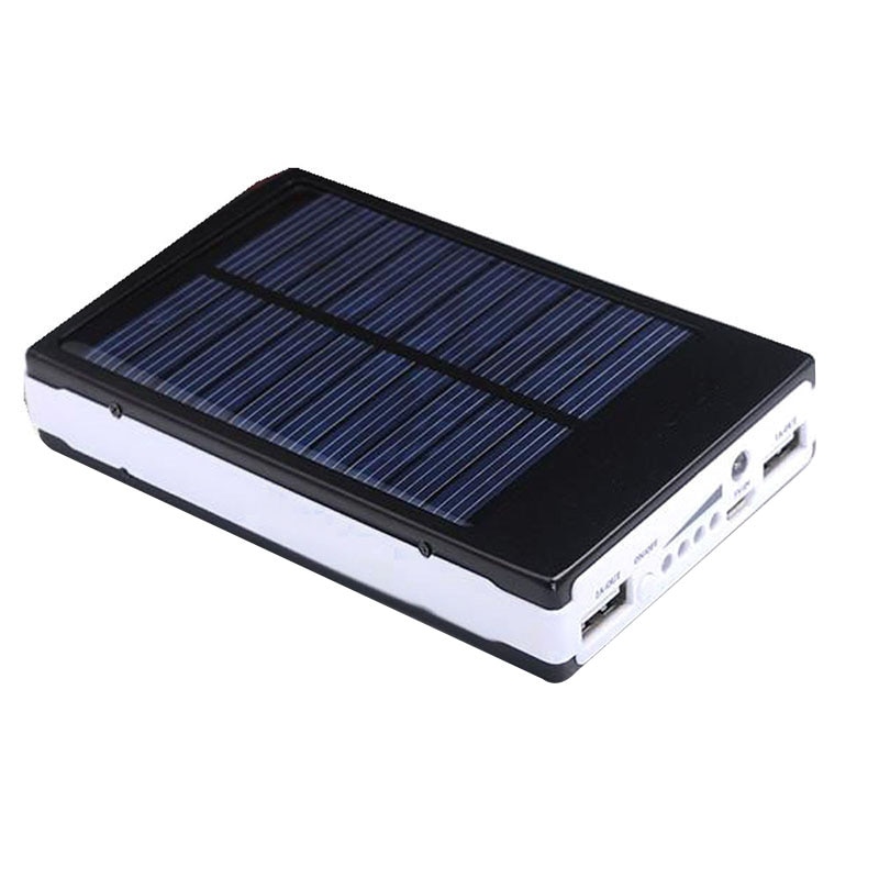 Dual Usb Solar Mobiele Power Bank Nestelen Draagbare Batterij Oplader Doos Camping Licht Sub