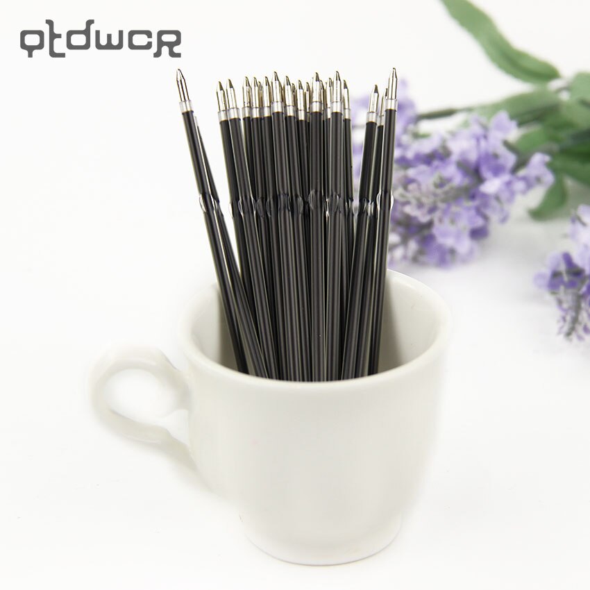 30 stks/partij 0.7mm Balpen Core Blauw 107mm Auto Balpen Refill Briefpapier Kantoor School Schriftelijk Leveringen