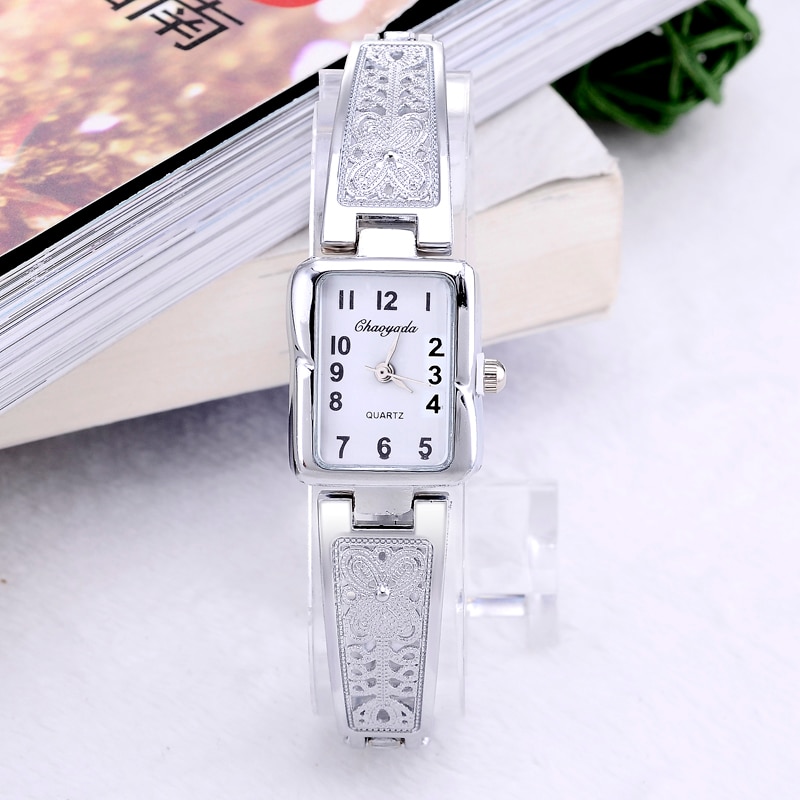 Luxe Top Zilveren Horloge vrouwen Horloges Armband Gouden Horloge Volledige Staal Quartz Horloge Klok montre homme reloj mujer
