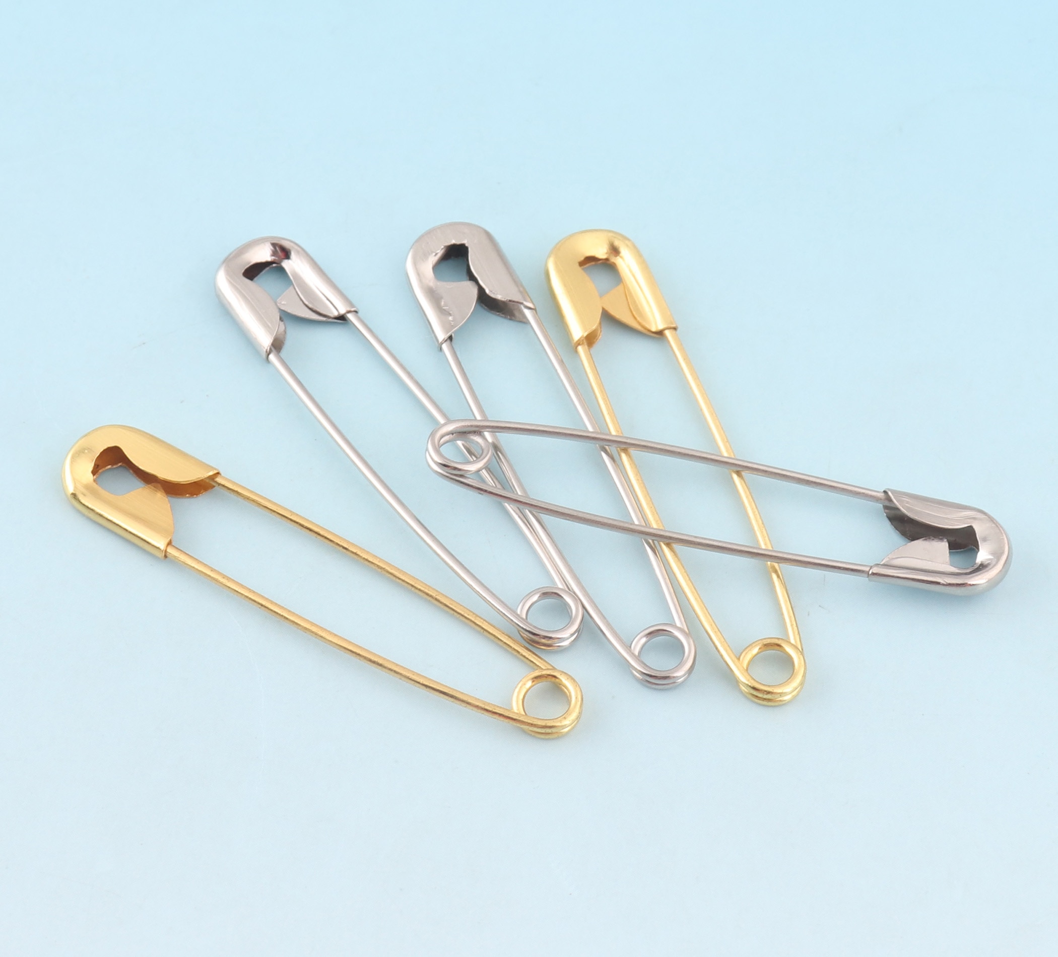 Goud Coiless Veiligheidsspelden 50Mm Metalen Sjaal Pinnen Broche Pins Breien Pins Diy Pins Voor Kilt Pins Accessoires Naaien gereedschap