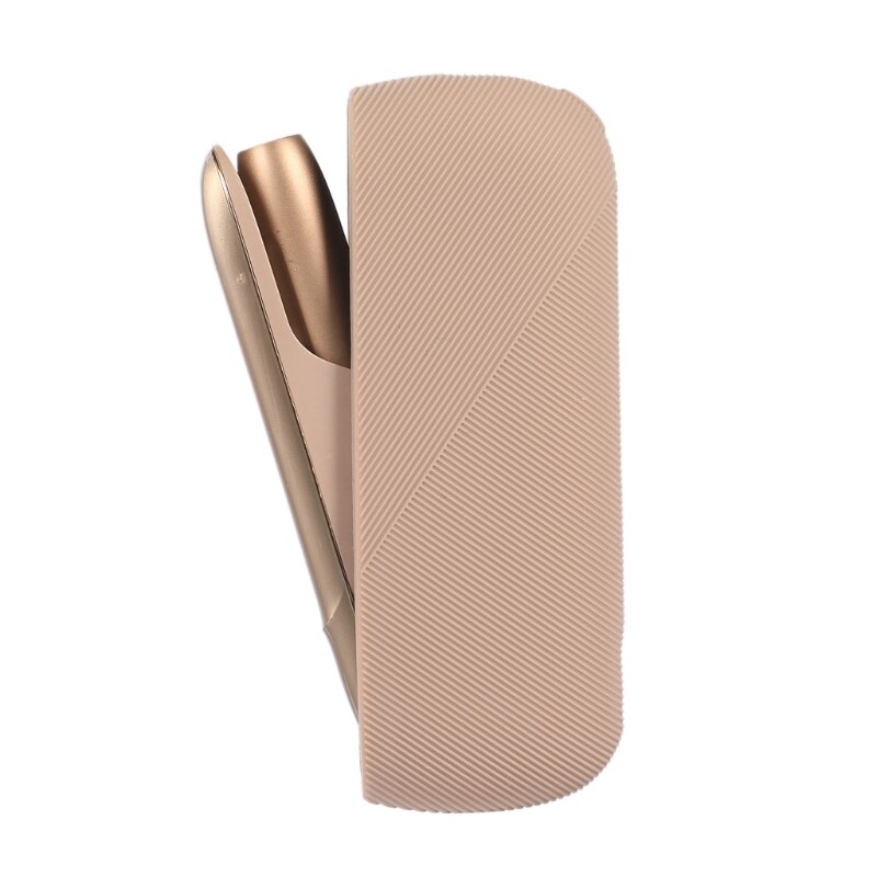 Silicone Side Cover Pouch for -IQOS 3.0 Outer Case for -IQOS 3 -Duo Protective Case Accessories: Light Brown