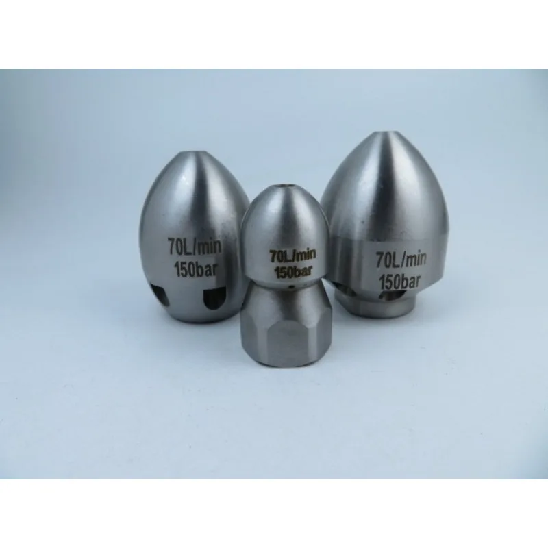 Boquilla de lavadora de alta presión G1/2 pulgadas, tubo de descarga, manguera de drenaje, cabezal rociador de acero inoxidable para herramientas de limpieza sucia pesada