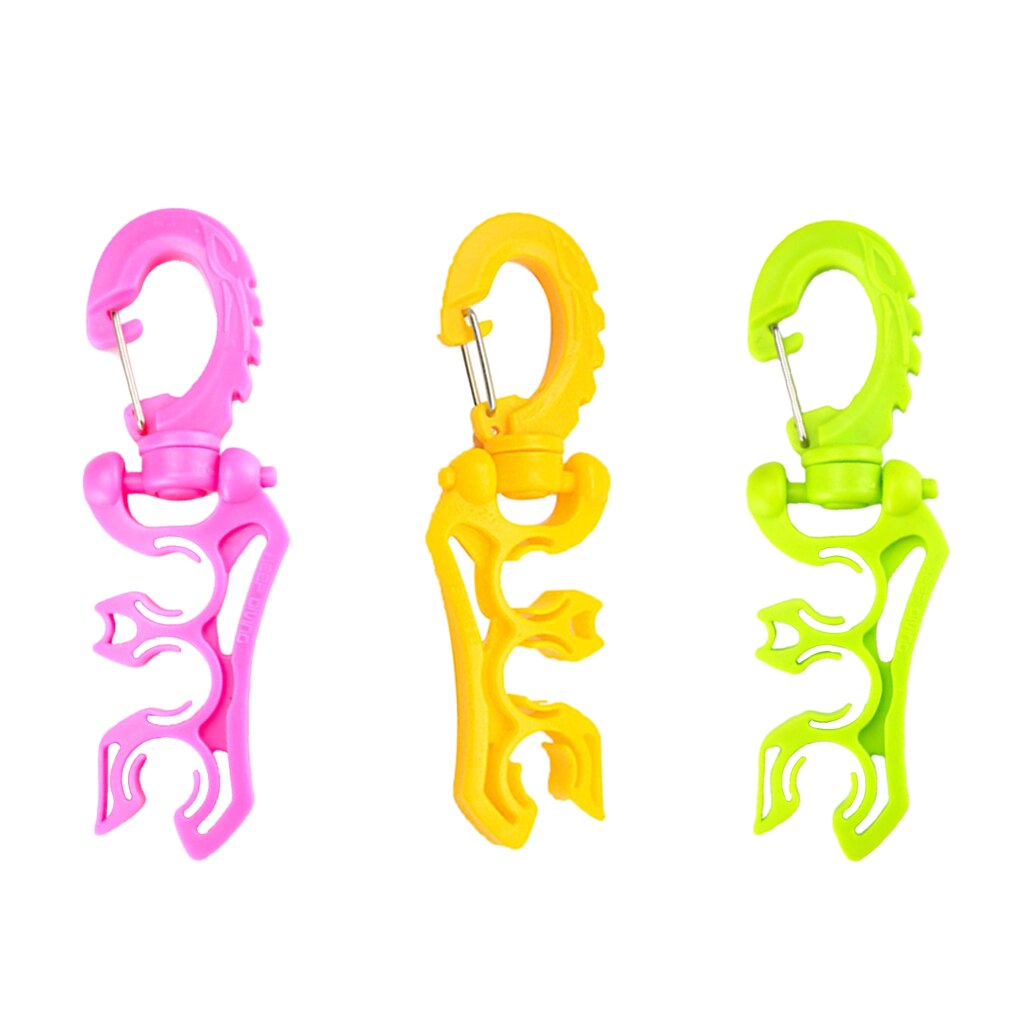 Draaibare Duiken 3 Bcd Slangklemmen Met Clip Haak Voor Regulators Meters