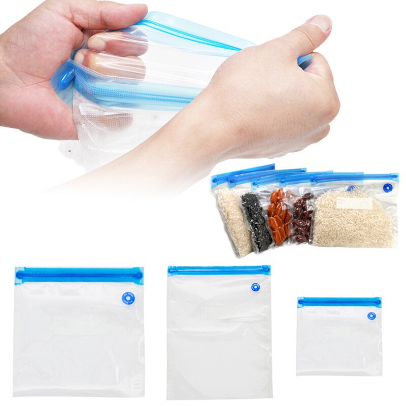 Food Vacuum Compression Bag Air Valve Vacuum Bag Texture Vacuum Bag Food Preservation Bag Kitchen Storage Bag Home Convenient