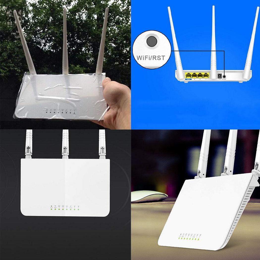 3 antenne 2.4GHz 300Mbps Draadloze Router Familie WiFi Repeater Geschikt voor groot formaat, multi-kamer gebruikers.