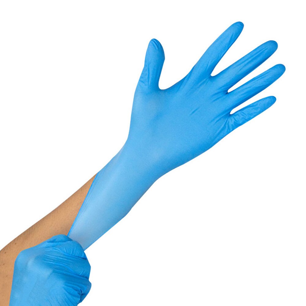 2/100Pcs Blauw Blauw Disposable Nitril Handschoenen Voor Huishoudelijke Schoonmaakmiddelen Product Wassen Tattoo Handschoenen Zonder Doos