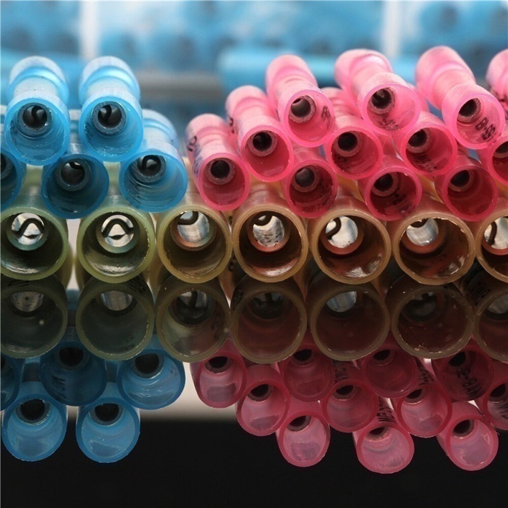 200 stücke 3 Größen Wasserdicht Schrumpfstoßverbinder Box Elektrische Draht Splice Kabel Crimp Terminals Anschlüsse Kit