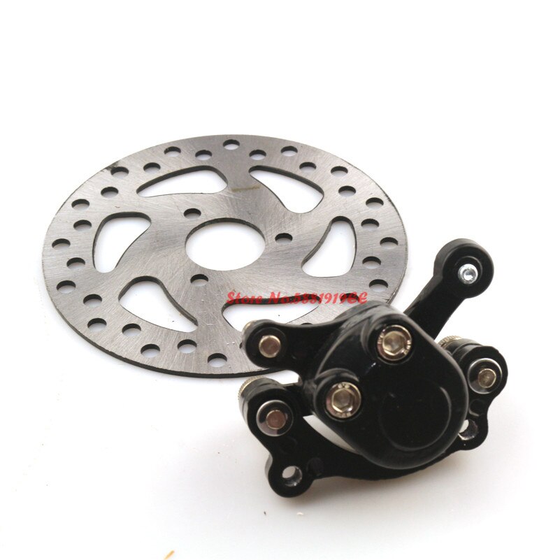 49CC Brake Disc Plate Gas Mini Dirt Bike Rear Disc Brake Caliper Kit 140mm and Friction Plate Rotors Electric Scooter ATV