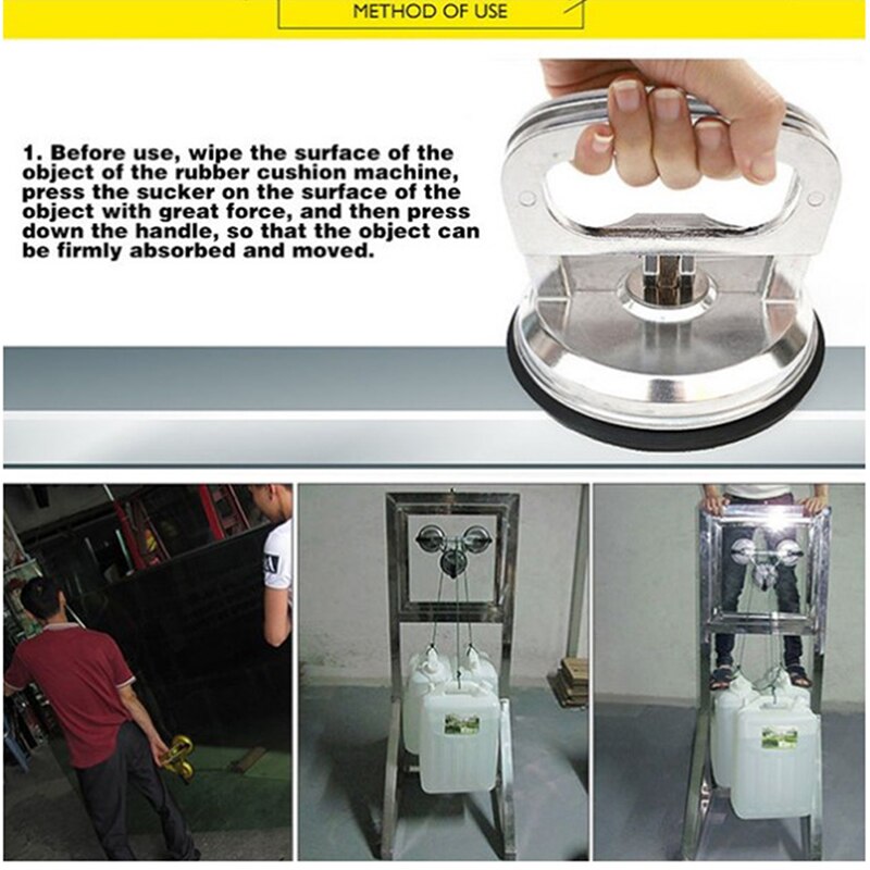 Ventosa para baldosa de suelo Cristal, ladrillo, extractor, levantador con manija de Panel