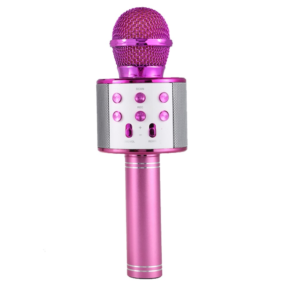 WS 858 kabellos USB mikrofon professionelle kondensator Karaoke mic bluetooth stehen Radio mikrofon Studio aufnahme Studio WS858: 1800mah Violett
