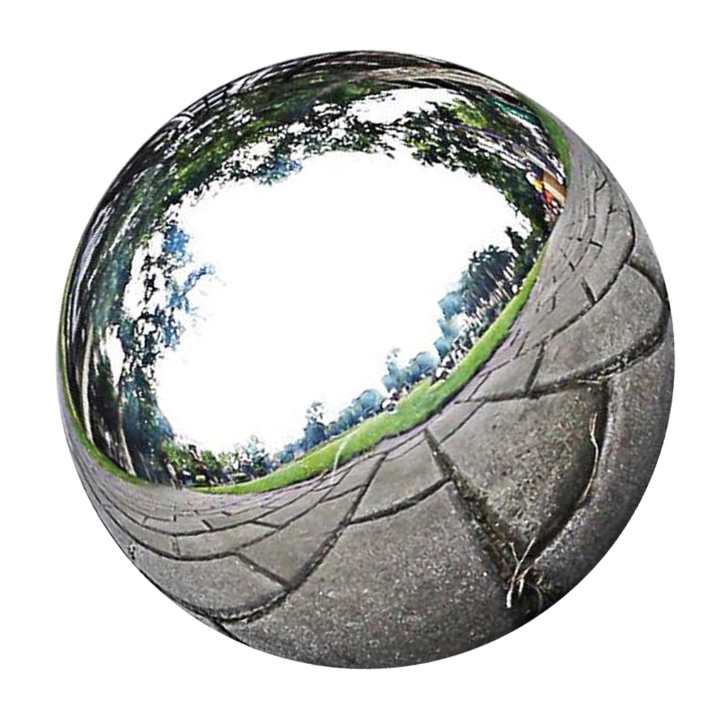 Edelstahl Spiegel Poliert Kugel Hohle Runde Ball Ich bin Freien Garten Ornamente Garten Statuen