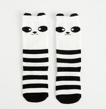 Mädchen Socken knie hohe Kinder Baby Nette bär panda druck Baumwolle Socken bein wärmt herbst tuch junge knie socke kleinkind socke: panda