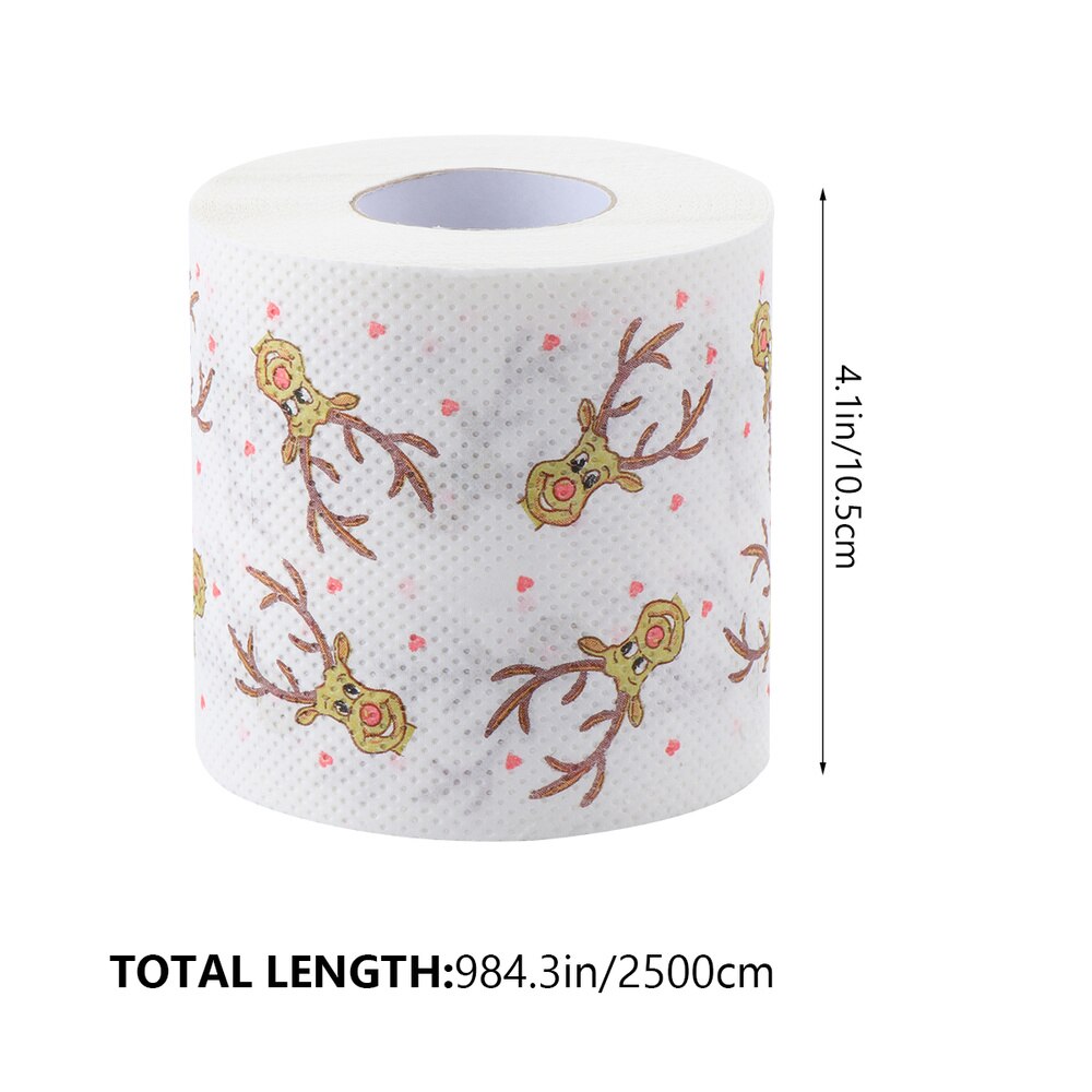1 Roll of Roll Paper Christmas Roll Paper for Christmas Party Home