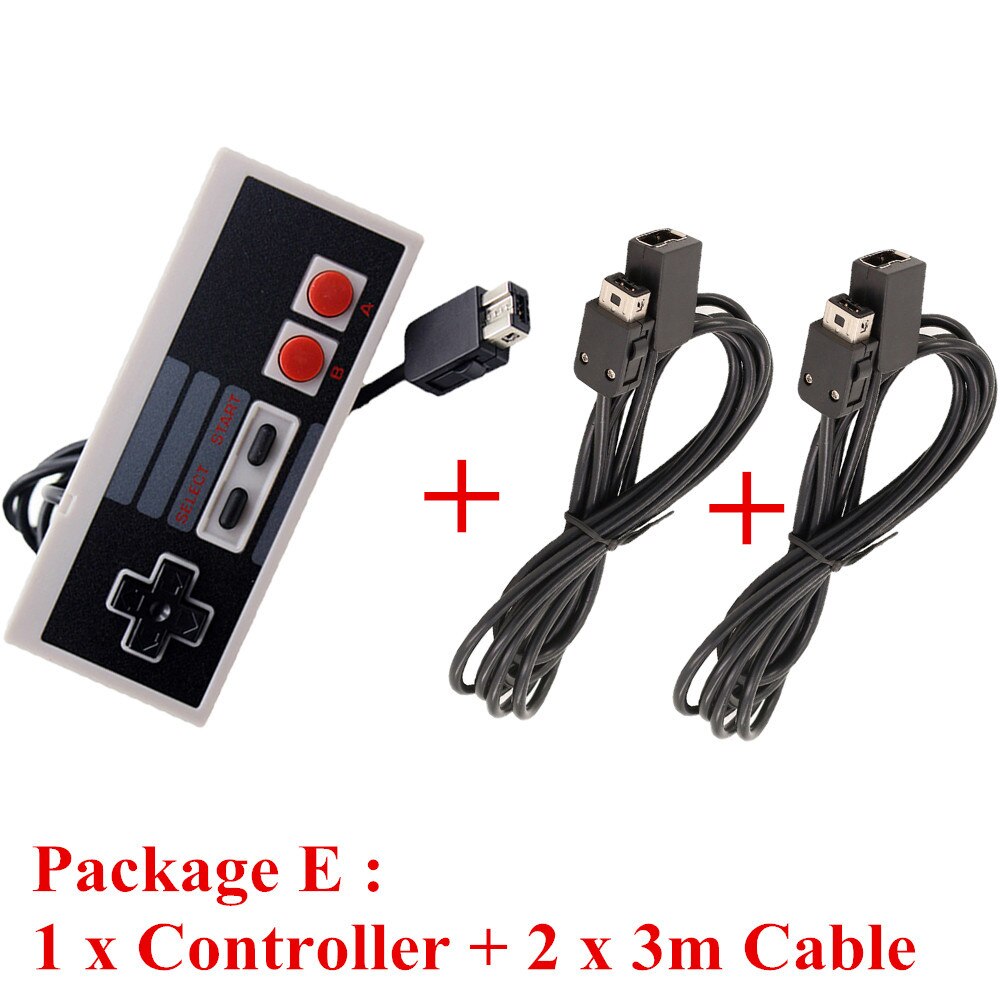 IVYUEEN-minicontrolador de consola para NES Classic, mando con Cable de extensión de 10 pies, 1,8 m/3,0 m: Package E