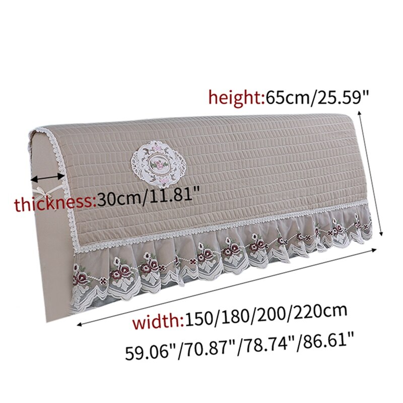 Uusin sängynpäädyn päällinen pestävä pölytiivis sängynpäällinen sängyn pään selkänojan suoja selkänojan kotelo päiväpeite sängynpäädyn päällinen