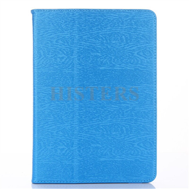 Lingette gratuite + stylet + Film d'écran pour LNMBBS K-107/K107 10.1 pouces tablette Folio PU étui en cuir pour support: Bleu