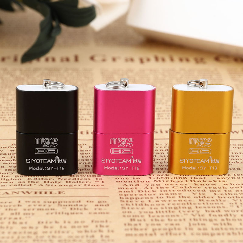 Draagbare Mini USB 2.0 Micro SD TF T-Flash Memory Card Reader Adapter Flash Drive SD Flash Memory