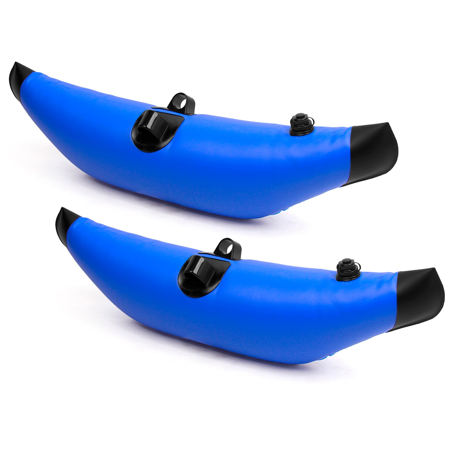 2 stk kajakk pvc oppblåsbare utrigger flyte kajakk båt fiske stående flyte stabilisator system sett: Blå