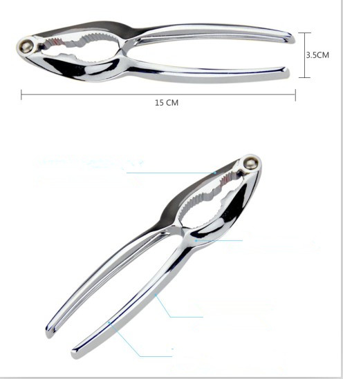 Casse-noix métallique multifonction | Casseuse d&#39;écrous de cuisine, décortiqueur de noix, outil d&#39;ouverture de pince de noix, outil de crabe casse-crabe OK 0510 1 pièce