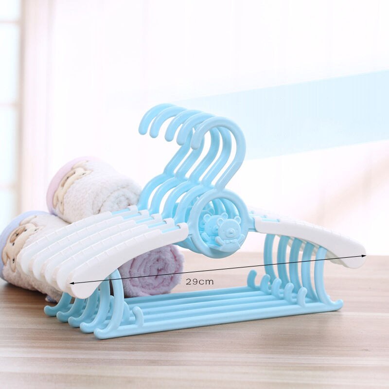 Perchas duraderas para ropa de bebé, ropa telescópica, colgadores de ropa de dibujos animados para niños, percheros de plástico para bebé, 1 ud.