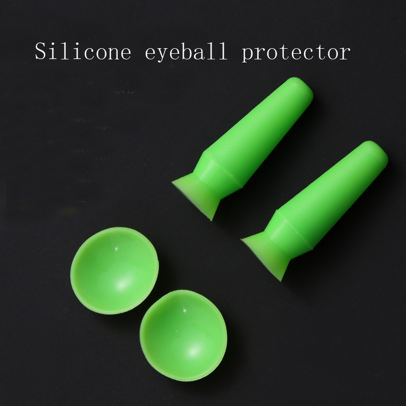 Cubierta protectora de silicona coreana para globo ocular, almohadilla para párpados, alambre integrado, protector de párpado doble, pieza de ojo prótesis, ventosa