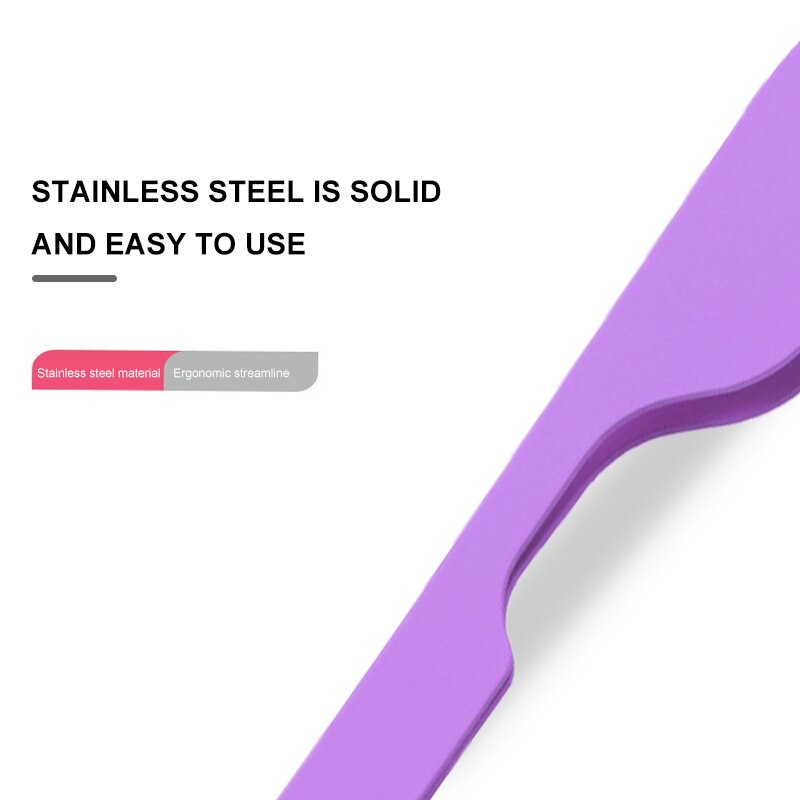 Manooby Stainless Steel Eyelash Tweezers False Eyelashes Applicator Eyelash Extension Curler Nipper Auxiliary Clamp Makeup