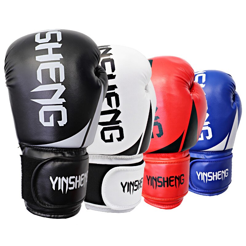 Kick Boxing guantes para hombres mujeres PU Karate guantes De Muay Thai De Boxeo Lucha Libre MMA Sanda entrenamiento adultos niños equipo