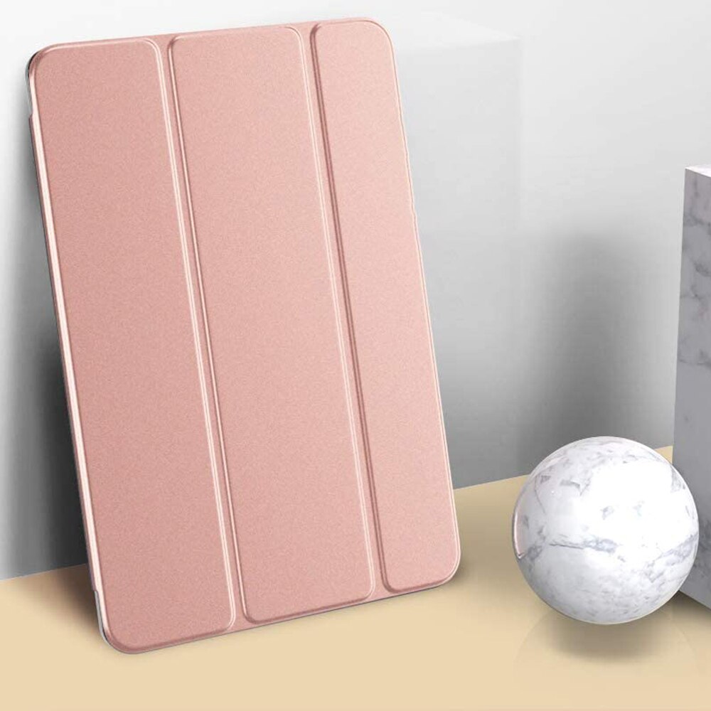 Custodia ripiegabile per iPad custodia per Tablet da 10.2 pollici per iPad 7th 8th 9th generazione custodia protettiva: Rose Gold